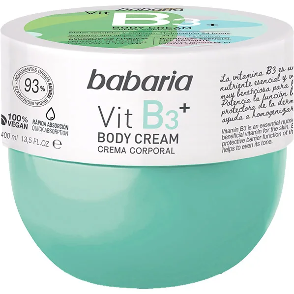 Babaria Vitamin B3 крем для тіла для чутливої шкіри 400 мл