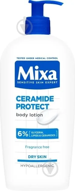 Лосьйон для тіла Mixa Ceramide Protect з керамідами для дуже сухої шкіри 400 мл
