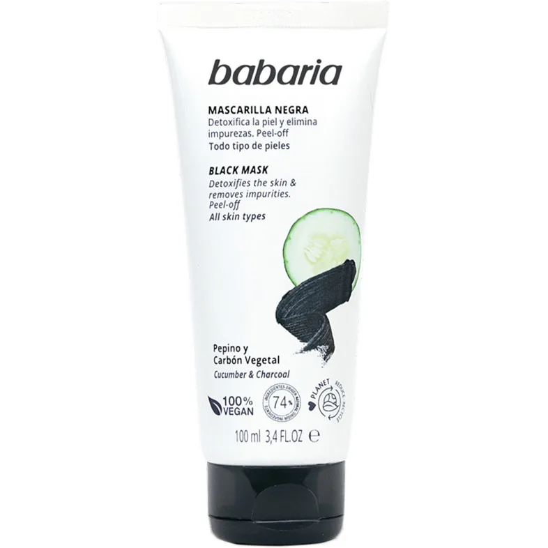 Маска Babaria (Бабарія) чорна детоксикація для обличчя 100 мл