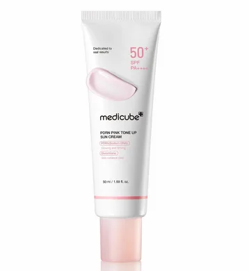 Medicube PDRN Pink Tone Up Sun Cream – тонуючий сонцезахисний крем з полінуклеотидами 50 мл.