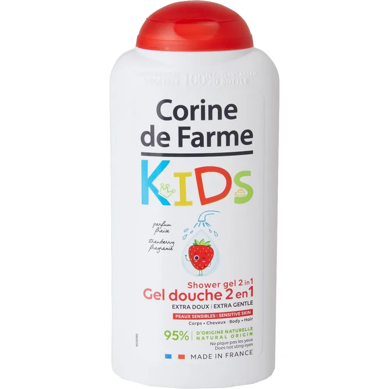 Гель для душу Corine De Farme (Корін Де Фарм) 2 в 1 Полуниця 300 мл