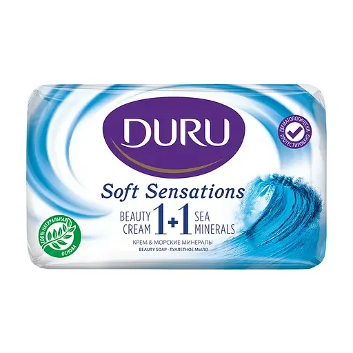 Мило Duru 1+1 Soft Sensations Морські мінерали зі зволожуючим кремом