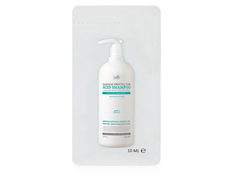 Безлужний шампунь для пошкодженого волосся Lador Damage Protector Acid Shampoo