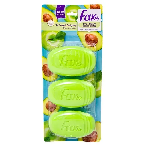 Мило Fax Яблуко та авокадо, 300 г (3 шт. по 100 г) (1141)