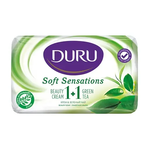 Мило Duru 1+1 Soft Sensations Зелений чай зі зволожуючим кремом