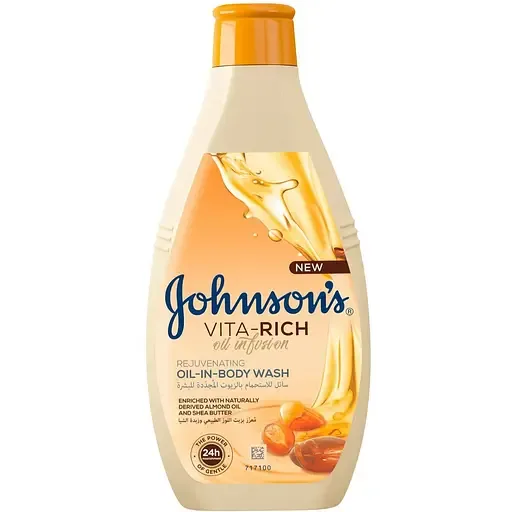 Поживний гель для душу Johnson's Vita-Rich з оліями мигдалю та Ши 250 мл