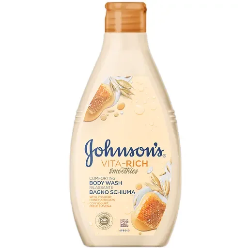 Доглядовий гель для душу Johnson's Vita-Rich з йогуртом, вівсом і медом 750 мл