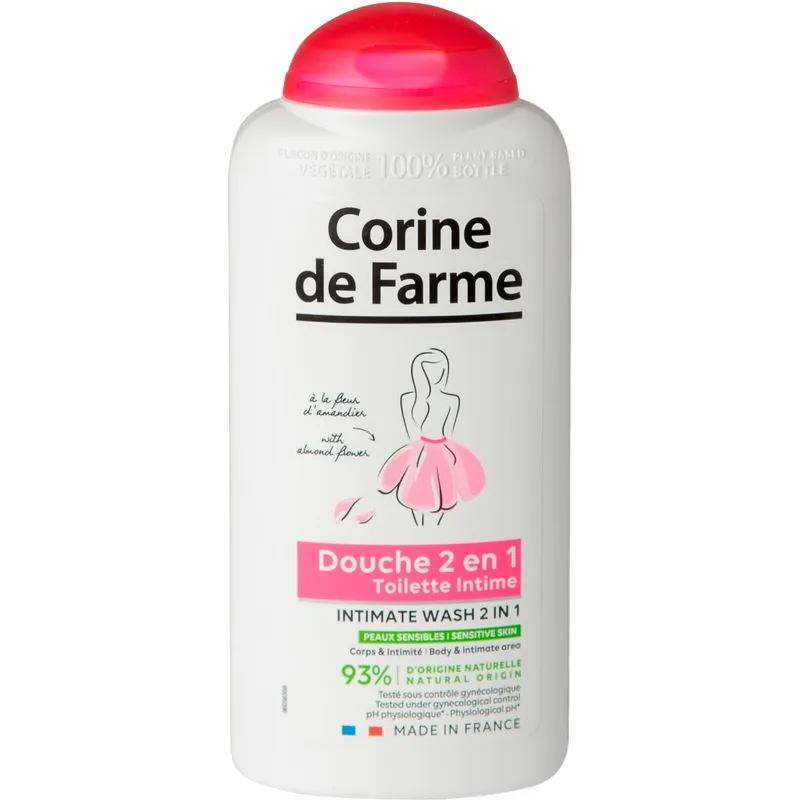 Засіб Corine De Farme (Корін Де Фарм) для інтимної гігієни 2 в 1, органічний, 250 мл