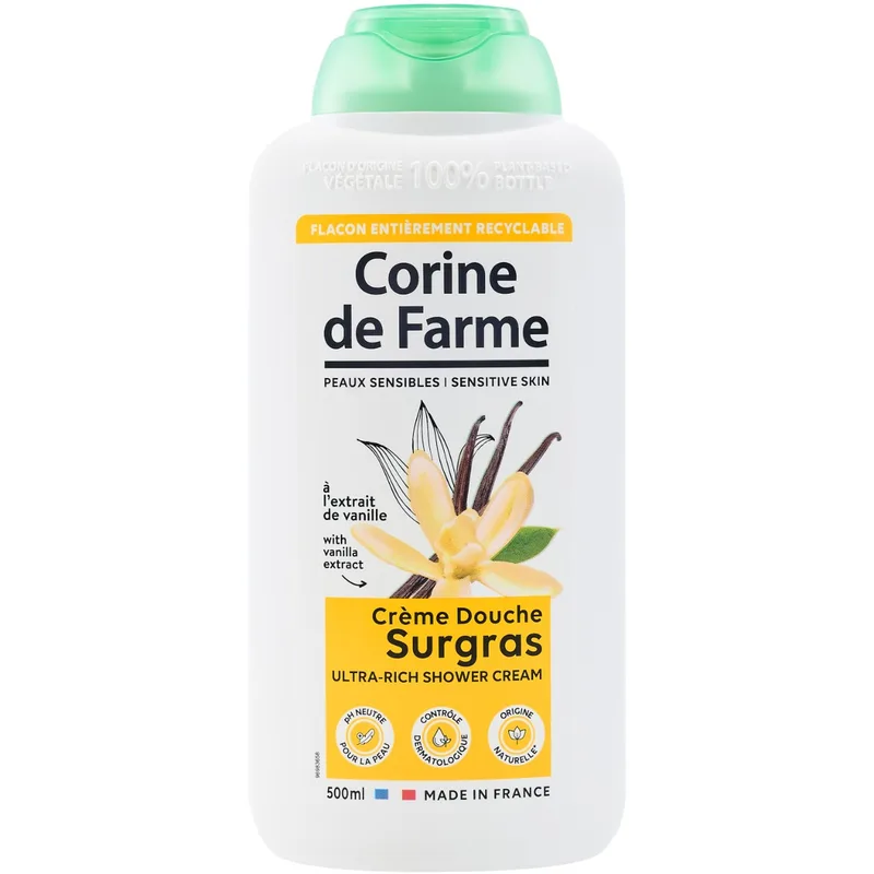 Гель-крем для душу Corine De Farme (Корін Де Фарм) з екстрактом мадагаскарської ванілі 500 мл