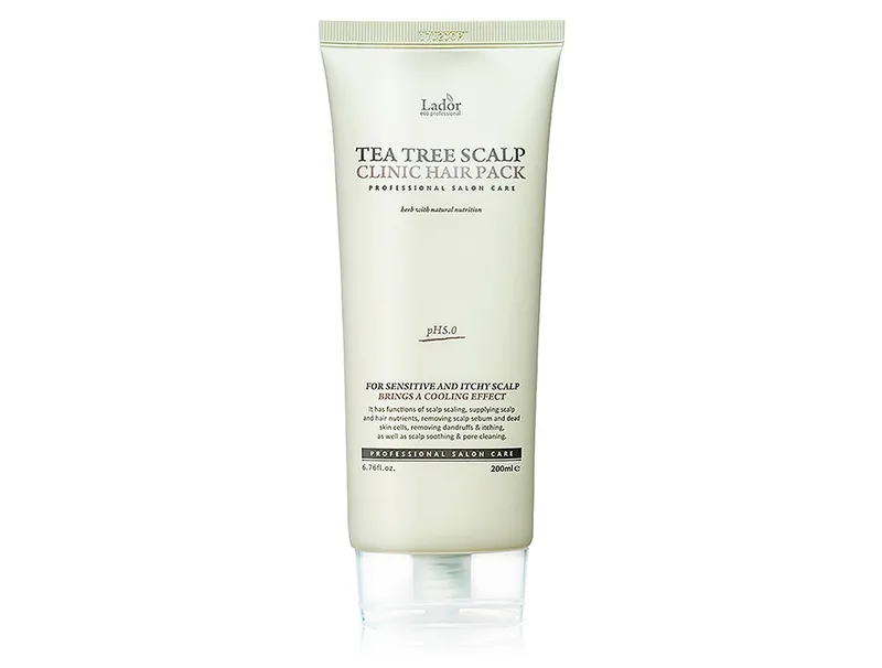 Очищаюча маска-пілінг для волосся та шкіри голови Lador Tea Tree Scalp Clinic Hair Pack, 200мл