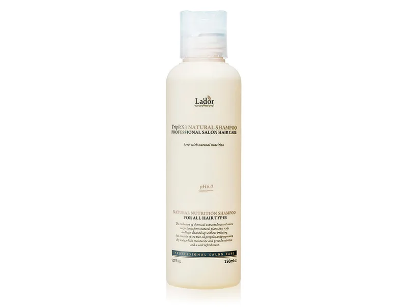 Безсульфатний органічний шампунь La'dor Triplex Natural Shampoo для тонкого і пошкодженого волосся 150 мл