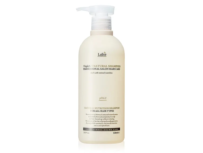 Безсульфатний органічний шампунь із рослинними екстрактами Lador Triplex Natural Shampoo