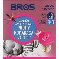BROS Эл.фумигатор+жидкость д/детей 60 ночей