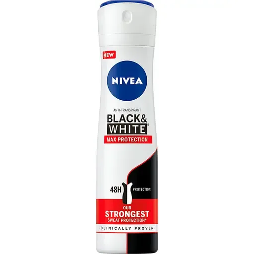 Дезодорант-антиперспірант Nivea Max Protection Чорне та біле 150 мл