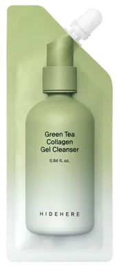 HIDEHERE Green Tea Collagen Gel Cleanser – гель для вмивання із зеленим чаєм та колагеном 25 мл.