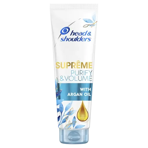 Бальзам-ополіскувач проти лупи Head & Shoulders Supreme Detox + Об'єм з аргановою олією, 220 мл