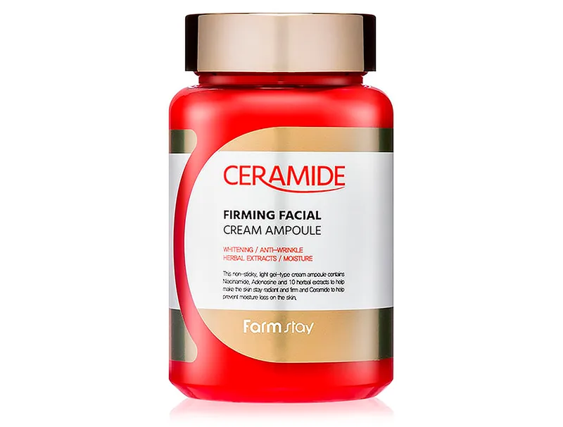 Зміцнюючий ампульний крем для обличчя з керамідами FarmStay Ceramide Firming Facial Cream Ampoule, 250мл