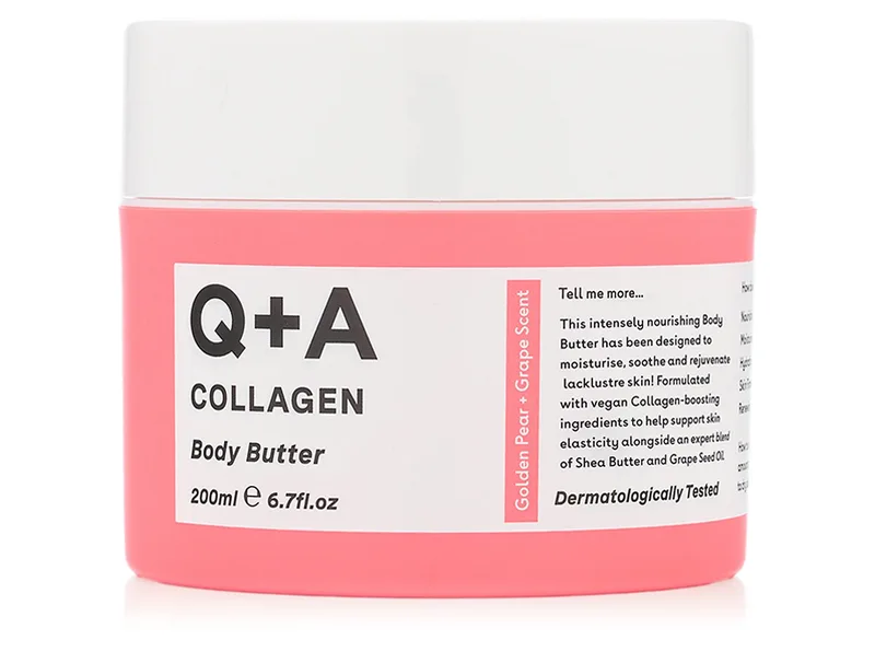 Зволожуючий баттер для тіла з колагеном Q+A Collagen Body Butter, 200мл