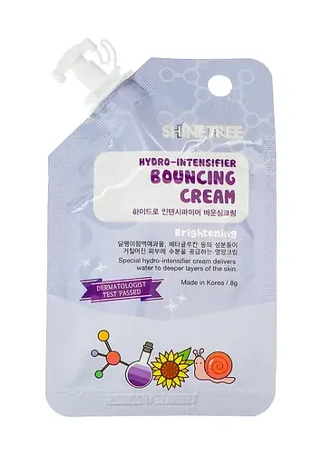 Підсилюючий крем з екстрактом слизу равлика Shinetree Hydro-Intensifier Bouncing Cream, 8 мл