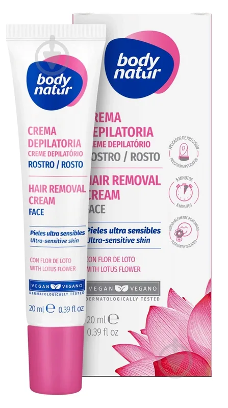 Крем для депіляції Body Natur Face & Delicate Areas