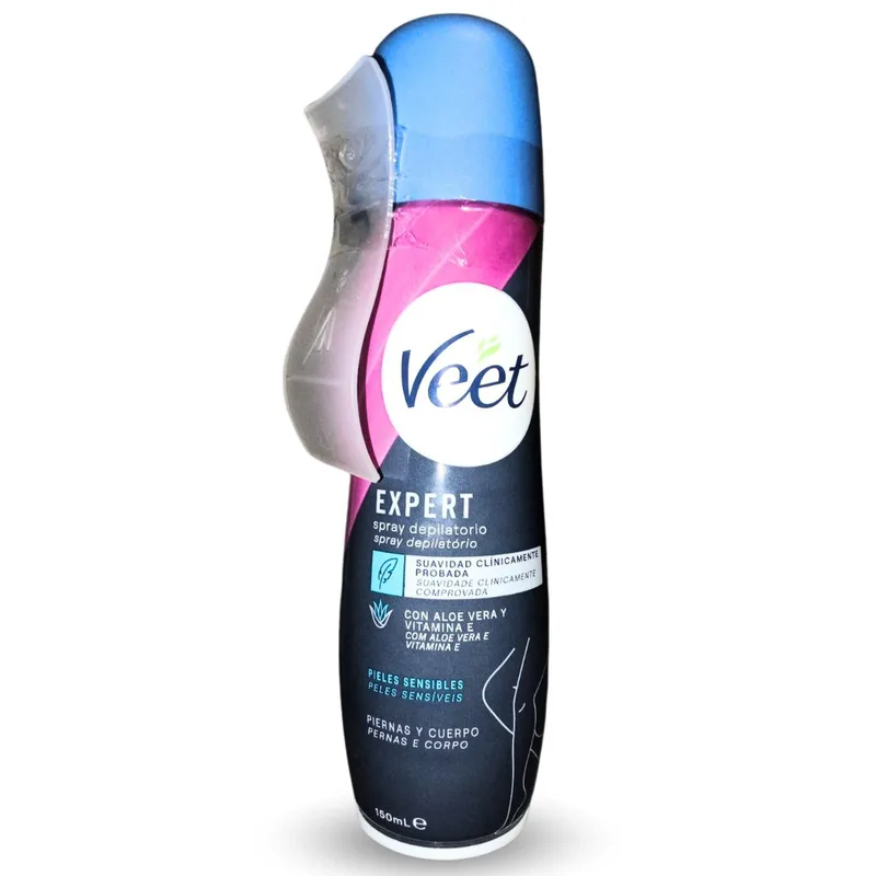 Крем-спрей Veet Crema Spray Depilatorio для депіляції волосся на чутливих ділянках тіла та бікіні 150 мл