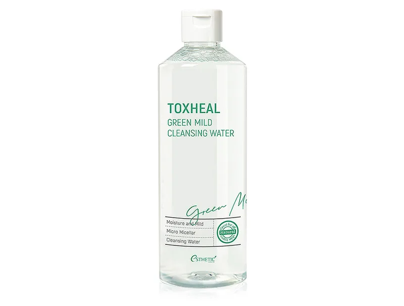 Міцелярна вода для зняття макіяжу Esthetic House Toxheal Green Mild Cleansing Water, 530мл
