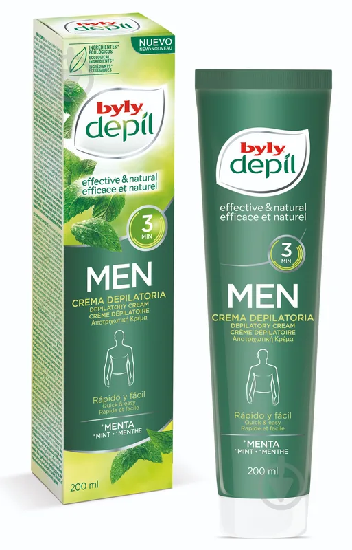 Крем Byly для депіляції тіла Depil MEN 200 мл