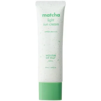 House of Hur Matcha Light Sun Cream SPF50+ PA++++ – легкий сонцезахисний крем з матча 50 мл.