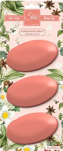 Мило туалетне тверде Shik Конвалія, 330 г (3 шт. по 110 г)