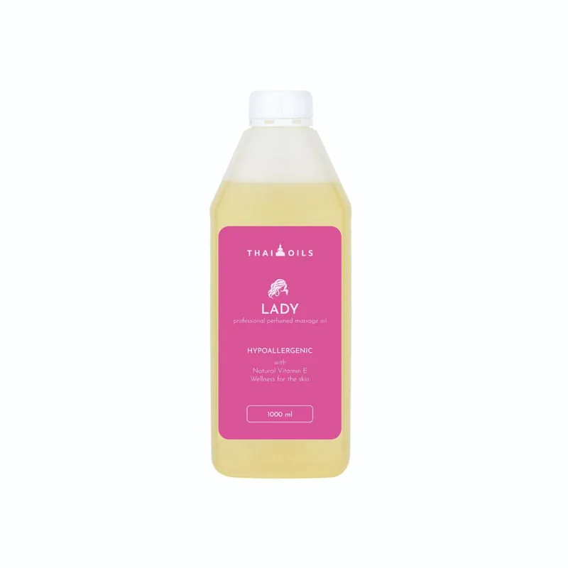 Професійне кокосове масажне масло Thai Oils Lady 1000 ml