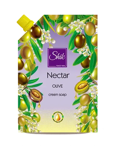 Крем-мило рідке Shik Nectar Оливкове, дой-пак, 460 г