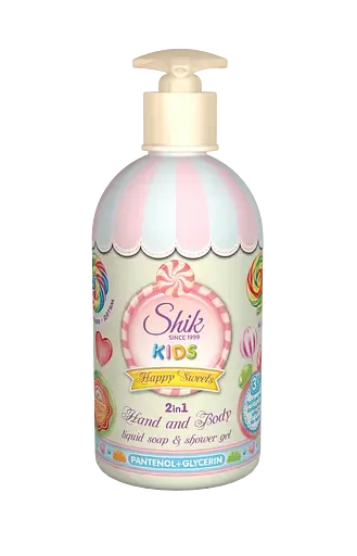 Дитяче рідке мило Shik Kids Happy Sweets, з дозатором, 500 г