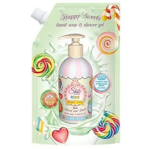Дитяче рідке мило Shik Kids Happy Sweets дой-пак 500 г