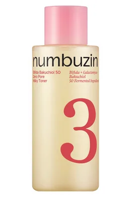 Numbuzin No.3 Bifida Bakuchiol 50 Zero Pore Milky Toner – зволожуючий тонер з бакучіолом 200 мл