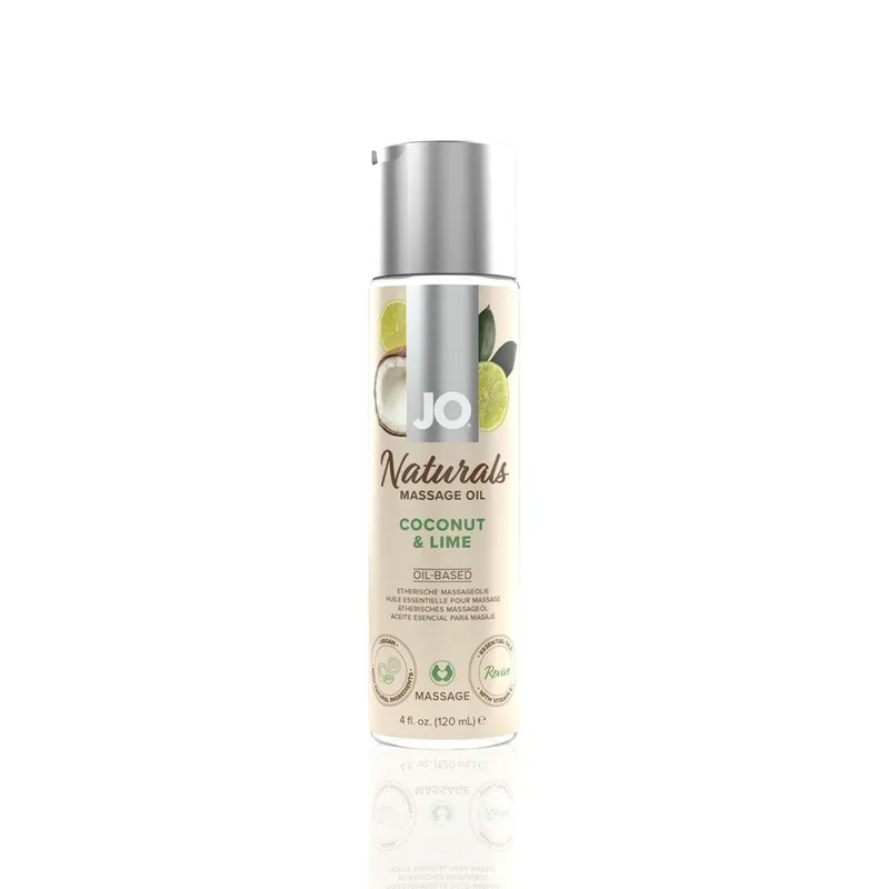 Масажна олія System JO Naturals Massage Oil Coconut & Lime з ефірними оліями