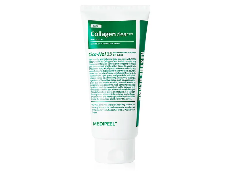 Заспокійлива глибоко очищаюча пінка для обличчя Medi-Peel Green Cica Collagen Clear