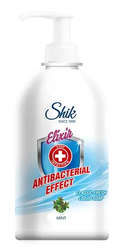 Мило рідке Shik Elixir Antibacterial Effect Класична свіжість, з дозатором, 500 г