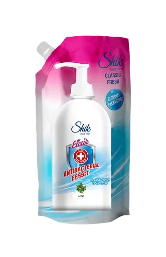 Мило рідке Shik Elixir Antibacterial Effect Класична свіжість, дой-пак, 500 г