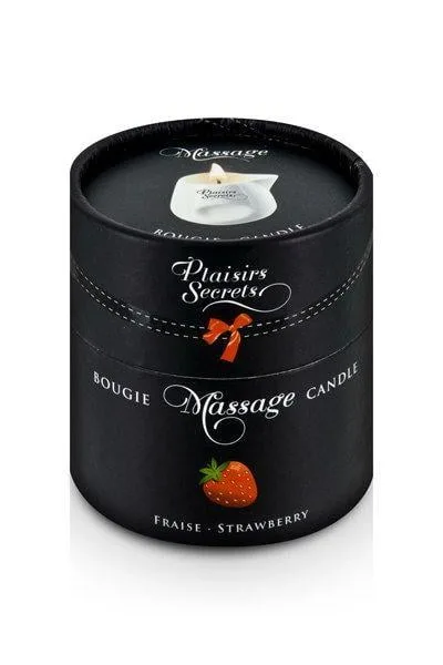 Масажна свічка Plaisirs Secrets Strawberry 80 мл