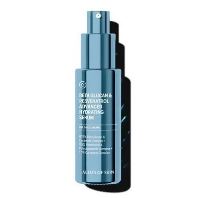 Allies of Skin Beta Glucan & Resveratrol Advanced Hydrating Serum – сироватка зволожуюча з бета-глюканом 30 мл.