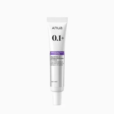 Anua Retinol 0.1 Caffeine Revitalizing Eye Cream – крем під очі проти зморшок і набряків з ретинолом і кофеїном 30 г