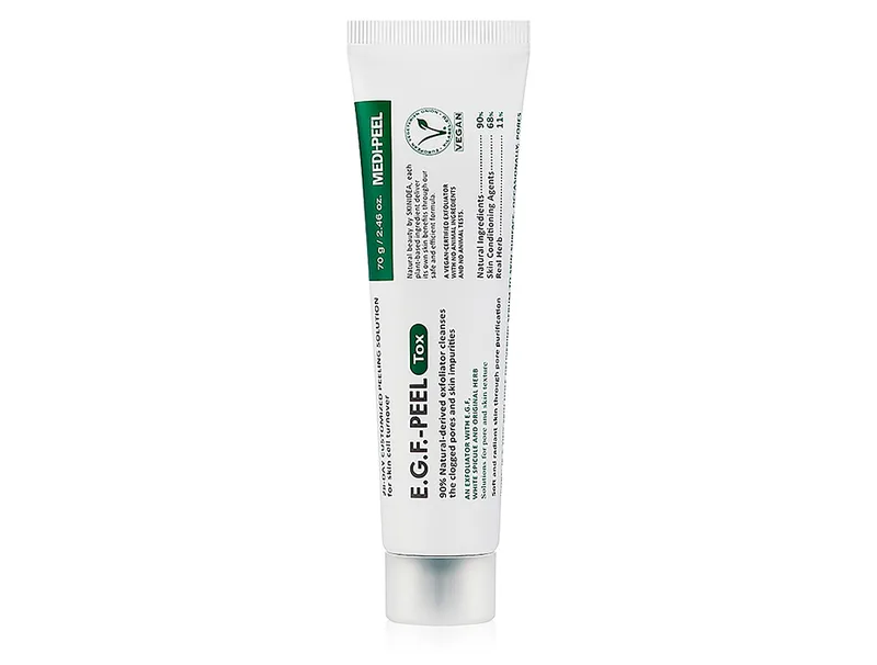 Веганський детокс-пілінг для обличчя з мікроголками Medi-Peel E.G.F. Peel Tox, 70г