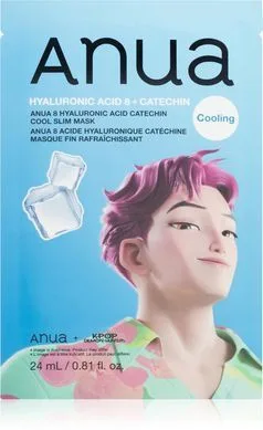 Anua K-Pop Demon Hunters Hyaluronic Acid 8 + Catechin – зволожувальна маска з гіалуроновою кислотою 1 шт.