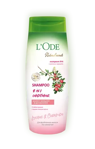 Шампунь L'Ode Natural Secrets, для фарбованого волосся, 400 г