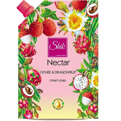 Крем-мило Shik Nectar Пітахайя та Лічі, 460 г