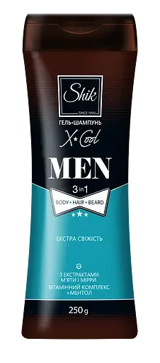 Гель-шампунь Shik Men X-Cool, 250 г