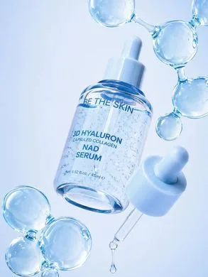 Be The Skin 3D Hyaluron Capsuled Collagen NAD Serum – звооложуюча сироватка для пружності шкіри з NAD 45 мл