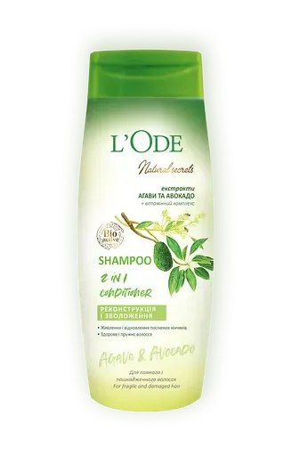 Шампунь L'Ode Natural Secrets, для ламкого та пошкодженого волосся, 400 г