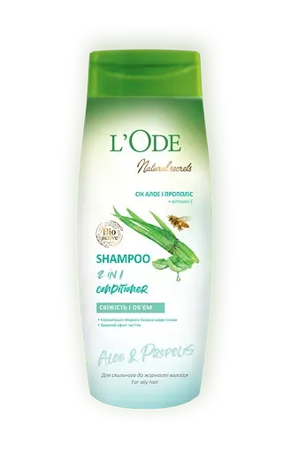 Шампунь L'Ode Natural Secrets, для схильного до жирності волосся, 400 г