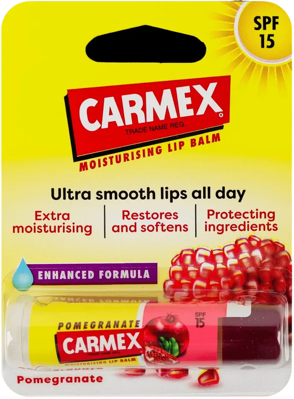Бальзам для губ Carmex pomegranate з SPF 15 гранат 4.25 г